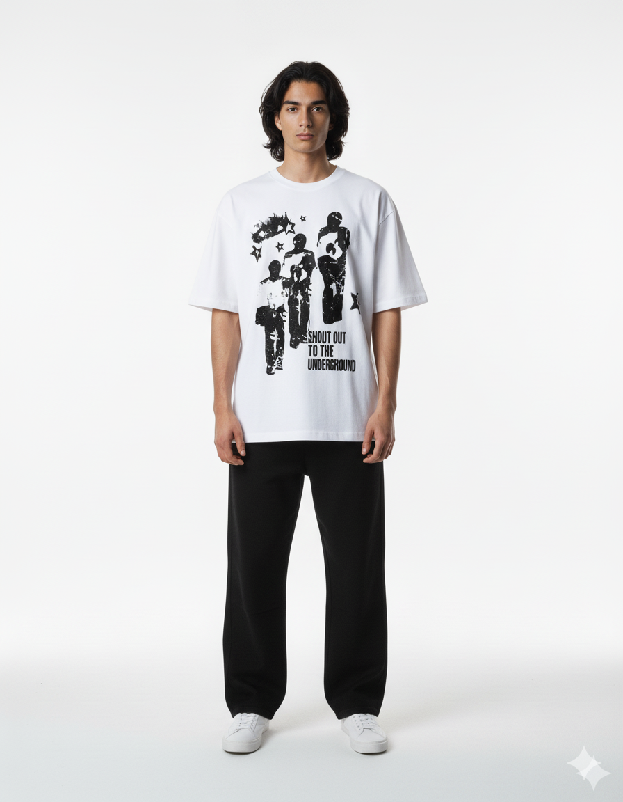 Unisex Star Struck Dropshoulder Tshirt